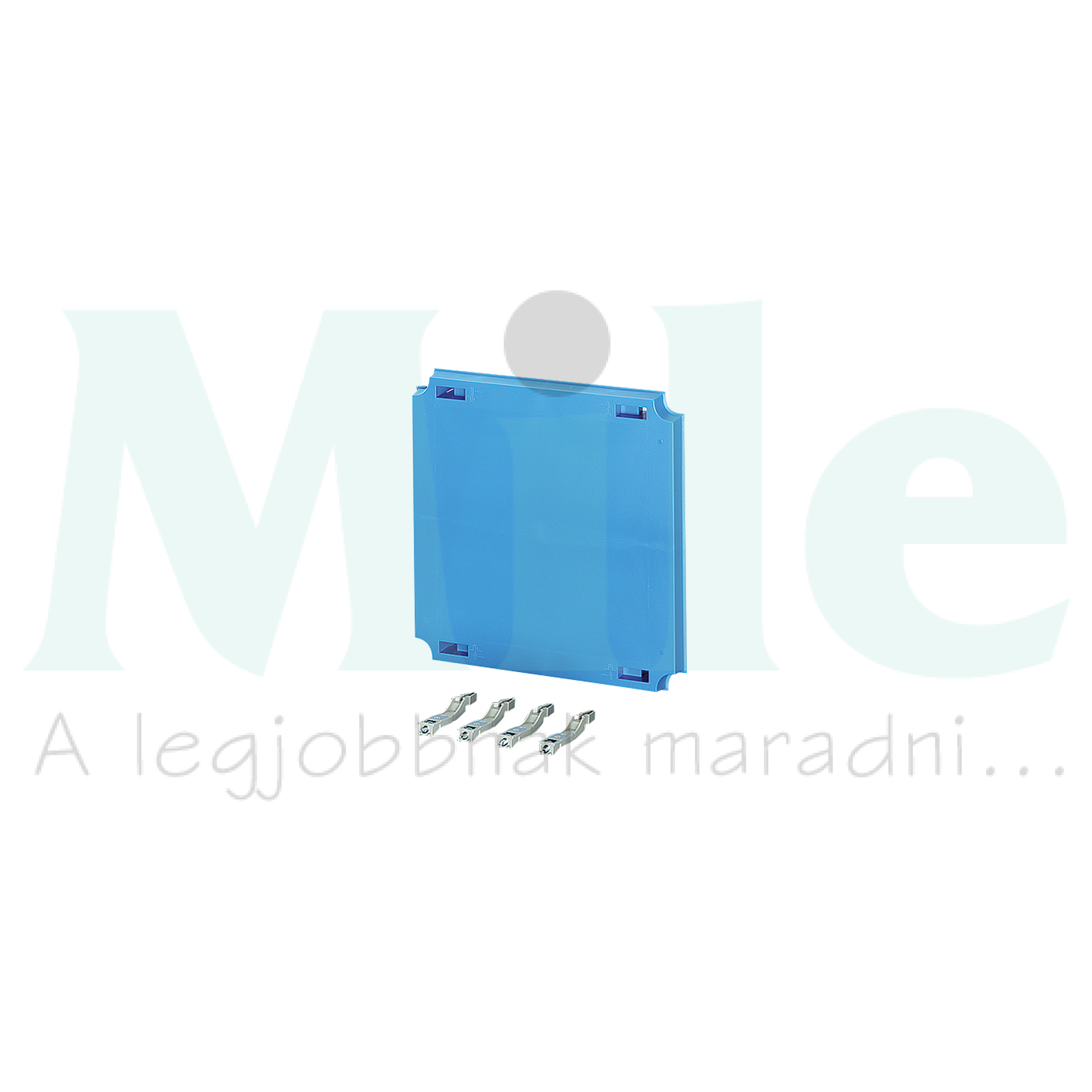 Takarólemez kivágással érintésvédelmi Mi71222-höz 300mm-sz 300mm-ma kék MiEP02K-0 ENYMETER Hensel